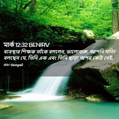 Picture 02 - মার্ক 12:32 BENIRV - ব্যবস্থার শিক্ষক - Bible Verse Picture