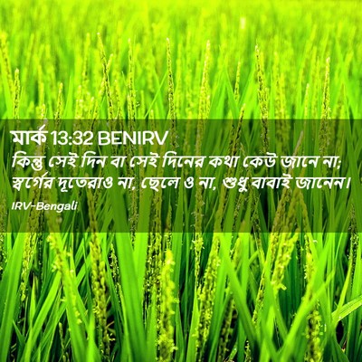 Picture 02 - মার্ক 13:32 BENIRV - কিন্তু সেই দিন বা - Bible Verse Picture
