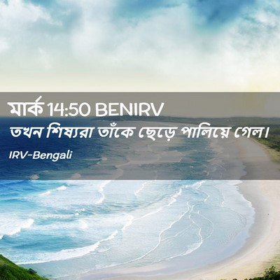 Picture 02 - মার্ক 14:50 BENIRV - তখন শিষ্যরা তাঁকে - Bible Verse Picture