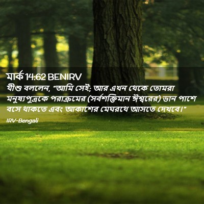 Picture 02 - মার্ক 14:62 BENIRV - যীশু বললেন, “আমি - Bible Verse Picture