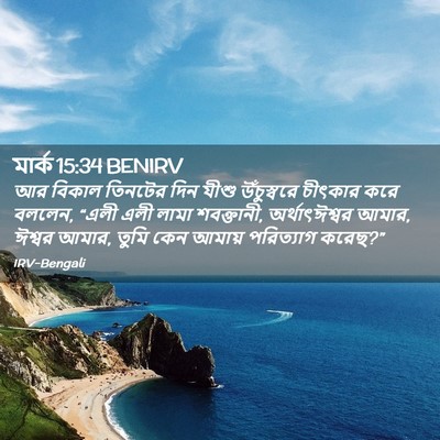Picture 02 - মার্ক 15:34 BENIRV - আর বিকাল তিনটের - Bible Verse Picture