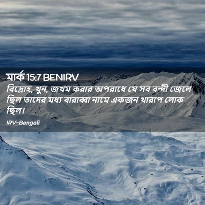 Picture 02 - মার্ক 15:7 BENIRV - বিদ্রোহ, খুন, জখম - Bible Verse Picture
