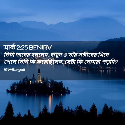 Picture 02 - মার্ক 2:25 BENIRV - তিনি তাদের বললেন, - Bible Verse Picture