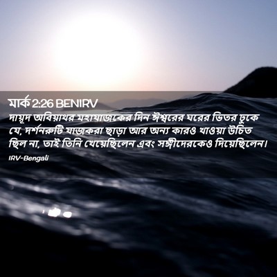 Picture 02 - মার্ক 2:26 BENIRV - দায়ূদ অবিয়াথর - Bible Verse Picture