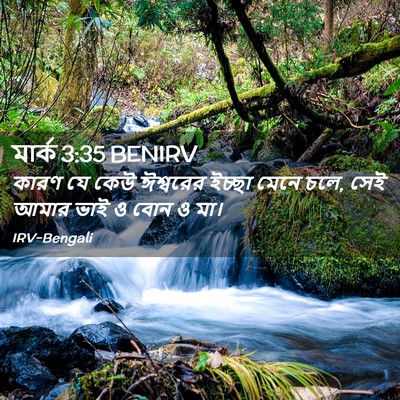 Picture 02 - মার্ক 3:35 BENIRV - কারণ যে কেউ - Bible Verse Picture