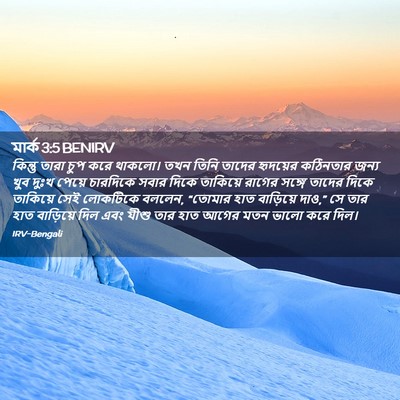 Picture 02 - মার্ক 3:5 BENIRV - কিন্তু তারা চুপ - Bible Verse Picture
