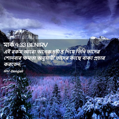 Picture 02 - মার্ক 4:33 BENIRV - এই রকম আরো অনেক - Bible Verse Picture