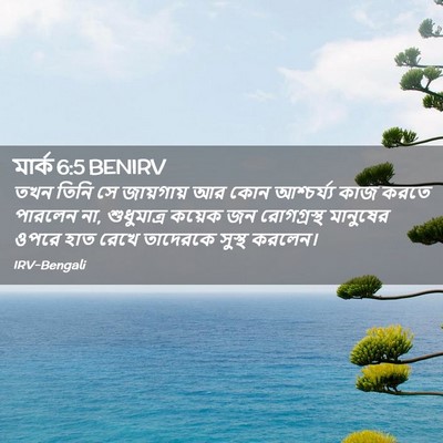 Picture 02 - মার্ক 6:5 BENIRV - তখন তিনি সে - Bible Verse Picture