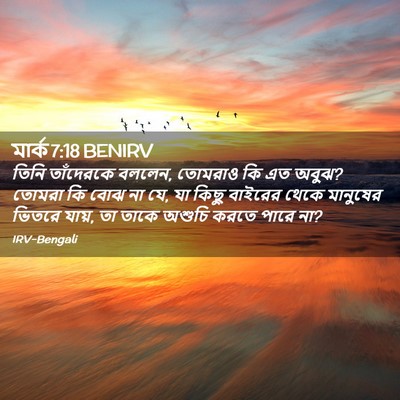 Picture 02 - মার্ক 7:18 BENIRV - তিনি তাঁদেরকে - Bible Verse Picture