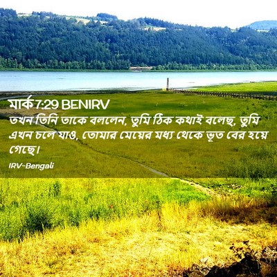 Picture 02 - মার্ক 7:29 BENIRV - তখন তিনি তাকে - Bible Verse Picture