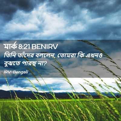 Picture 02 - মার্ক 8:21 BENIRV - তিনি তাঁদের বললেন, - Bible Verse Picture