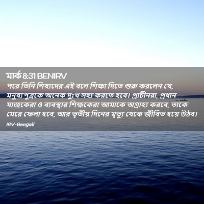 Picture 02 - মার্ক 8:31 BENIRV - পরে তিনি শিষ্যদের - Bible Verse Picture