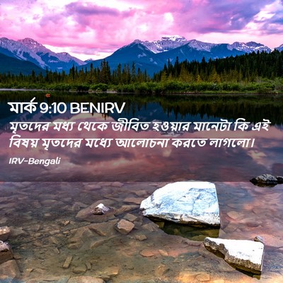 Picture 02 - মার্ক 9:10 BENIRV - মৃতদের মধ্য থেকে - Bible Verse Picture