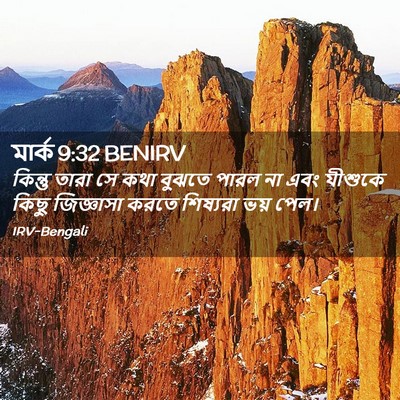 Picture 02 - মার্ক 9:32 BENIRV - কিন্তু তারা সে কথা - Bible Verse Picture