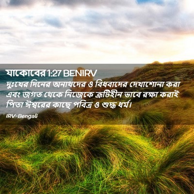 Picture 02 - যাকোবের 1:27 BENIRV - দুঃখের দিনের - Bible Verse Picture
