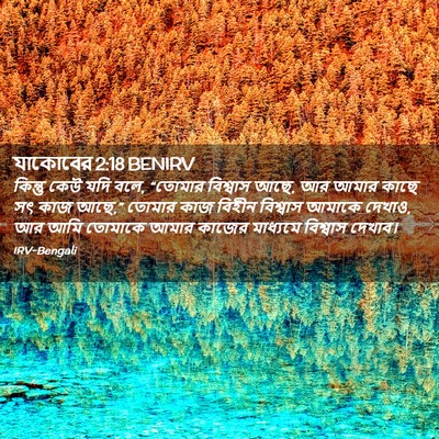 Picture 02 - যাকোবের 2:18 BENIRV - কিন্তু কেউ যদি বলে, - Bible Verse Picture