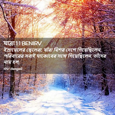 Picture 02 - যাত্ৰা 1:1 BENIRV - ইস্রায়েলের - Bible Verse Picture