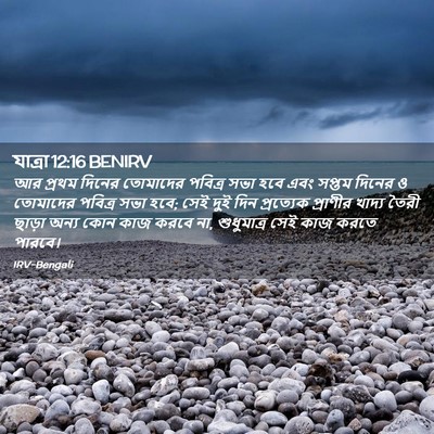 Picture 02 - যাত্ৰা 12:16 BENIRV - আর প্রথম দিনের - Bible Verse Picture