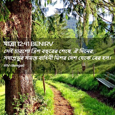 Picture 02 - যাত্ৰা 12:41 BENIRV - সেই চারশো ত্রিশ - Bible Verse Picture