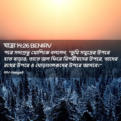 Picture 02 - যাত্ৰা 14:26 BENIRV - পরে সদাপ্রভু - Bible Verse Picture