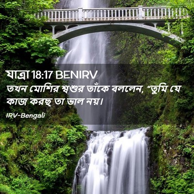 Picture 02 - যাত্ৰা 18:17 BENIRV - তখন মোশির শ্বশুর - Bible Verse Picture
