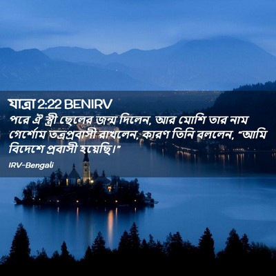 Picture 02 - যাত্ৰা 2:22 BENIRV - পরে ঐ স্ত্রী ছেলের - Bible Verse Picture