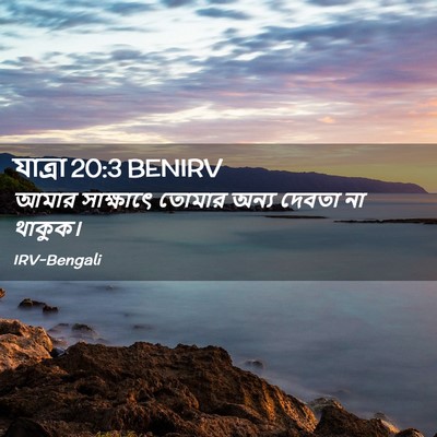 Picture 02 - যাত্ৰা 20:3 BENIRV - আমার সাক্ষাৎে - Bible Verse Picture