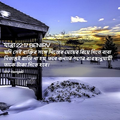 Picture 02 - যাত্ৰা 22:17 BENIRV - যদি সেই ব্যক্তির - Bible Verse Picture
