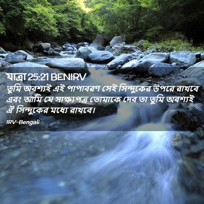 Picture 02 - যাত্ৰা 25:21 BENIRV - তুমি অবশ্যই এই - Bible Verse Picture