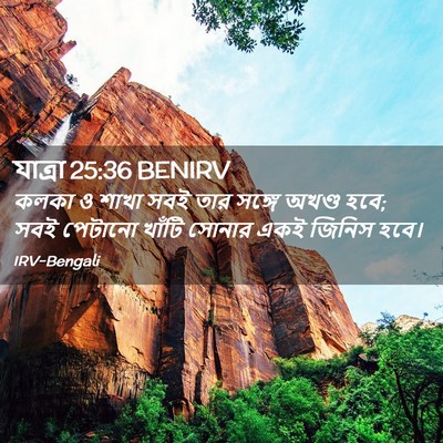 Picture 02 - যাত্ৰা 25:36 BENIRV - কলকা ও শাখা সবই তার - Bible Verse Picture