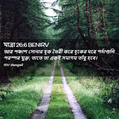 Picture 02 - যাত্ৰা 26:6 BENIRV - আর পঞ্চাশ সোনার - Bible Verse Picture