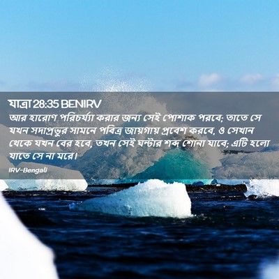 Picture 02 - যাত্ৰা 28:35 BENIRV - আর হারোণ - Bible Verse Picture