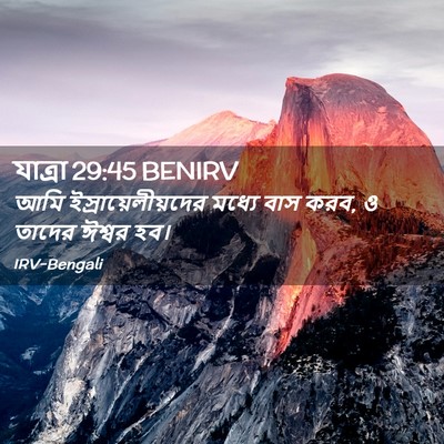 Picture 02 - যাত্ৰা 29:45 BENIRV - আমি - Bible Verse Picture