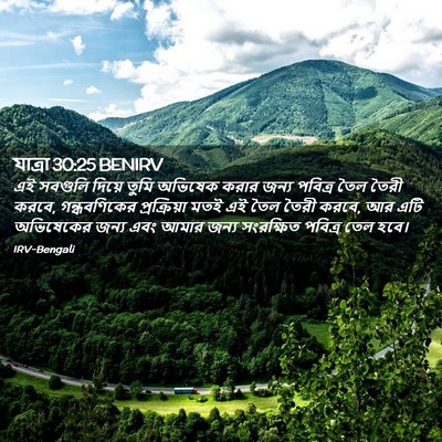 Picture 02 - যাত্ৰা 30:25 BENIRV - এই সবগুলি দিয়ে - Bible Verse Picture