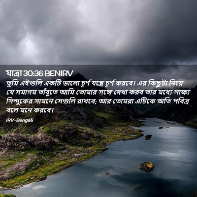 Picture 02 - যাত্ৰা 30:36 BENIRV - তুমি এইগুলি একটি - Bible Verse Picture