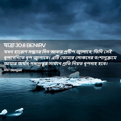 Picture 02 - যাত্ৰা 30:8 BENIRV - যখন হারোণ - Bible Verse Picture