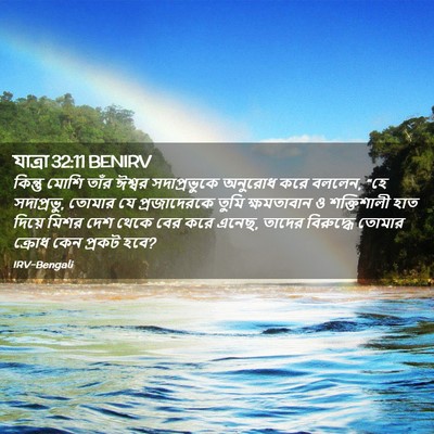Picture 02 - যাত্ৰা 32:11 BENIRV - কিন্তু মোশি তাঁর - Bible Verse Picture