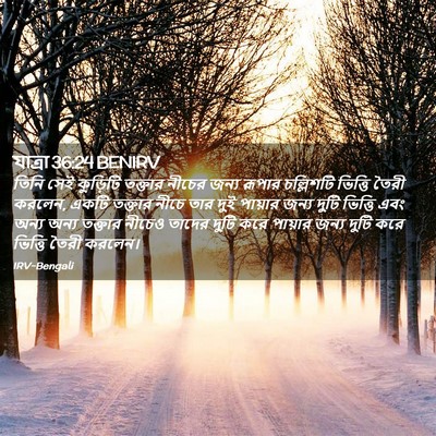 Picture 02 - যাত্ৰা 36:24 BENIRV - তিনি সেই কুড়িটি - Bible Verse Picture