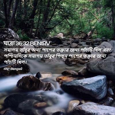 Picture 02 - যাত্ৰা 36:32 BENIRV - সমাগম তাঁবুর অন্য - Bible Verse Picture