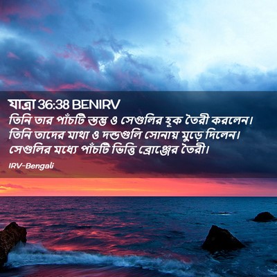 Picture 02 - যাত্ৰা 36:38 BENIRV - তিনি তার পাঁচটি - Bible Verse Picture