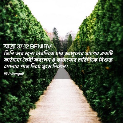 Picture 02 - যাত্ৰা 37:12 BENIRV - তিনি তার জন্য - Bible Verse Picture