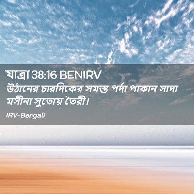 Picture 02 - যাত্ৰা 38:16 BENIRV - উঠানের চারদিকের - Bible Verse Picture