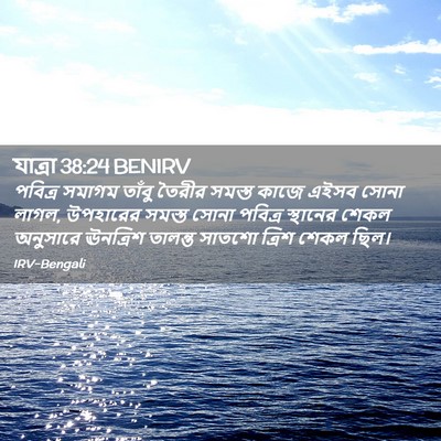 Picture 02 - যাত্ৰা 38:24 BENIRV - পবিত্র সমাগম - Bible Verse Picture