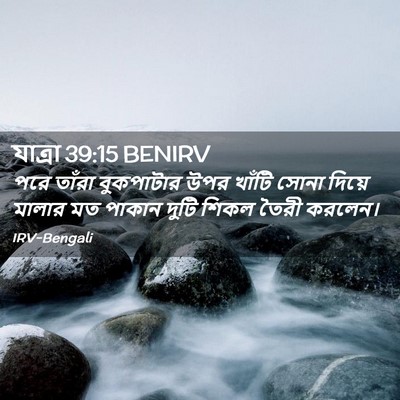 Picture 02 - যাত্ৰা 39:15 BENIRV - পরে তাঁরা - Bible Verse Picture
