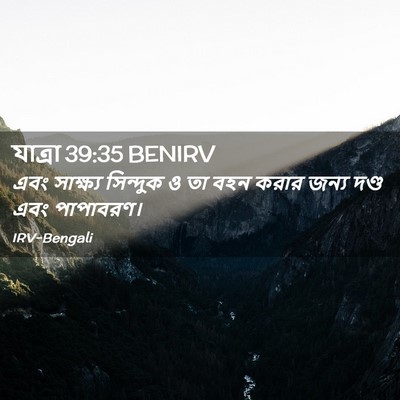 Picture 02 - যাত্ৰা 39:35 BENIRV - এবং সাক্ষ্য - Bible Verse Picture