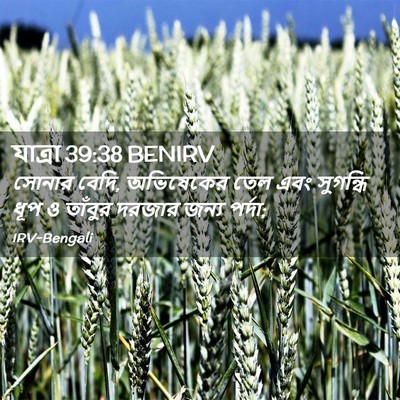Picture 02 - যাত্ৰা 39:38 BENIRV - সোনার বেদি, - Bible Verse Picture
