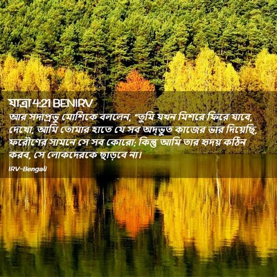 Picture 02 - যাত্ৰা 4:21 BENIRV - আর সদাপ্রভু - Bible Verse Picture