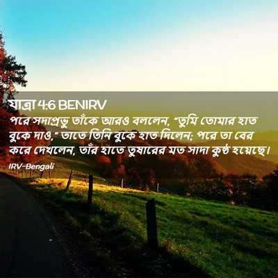 Picture 02 - যাত্ৰা 4:6 BENIRV - পরে সদাপ্রভু - Bible Verse Picture