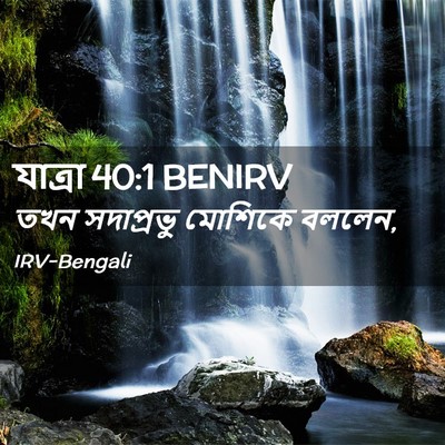 Picture 02 - যাত্ৰা 40:1 BENIRV - তখন সদাপ্রভু - Bible Verse Picture