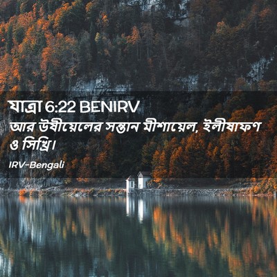 Picture 02 - যাত্ৰা 6:22 BENIRV - আর উষীয়েলের - Bible Verse Picture